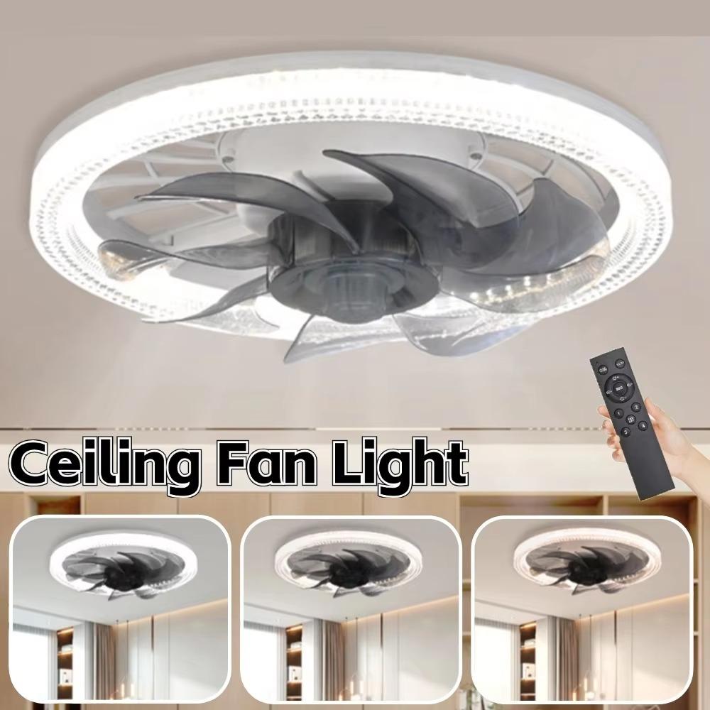E27 LED Light Fan 12.2inch Electric Fan Fashion Modern Ceiling Fans Living Room