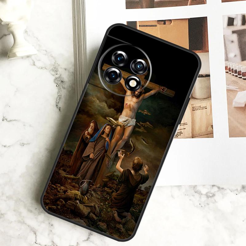 Christian Jesus Case For OnePlus 12R 12 11 9 10 Pro 10R 9R 8T 10T Nord CE 2 3 Lite 2T N10 N20 N30 CE4 Cover