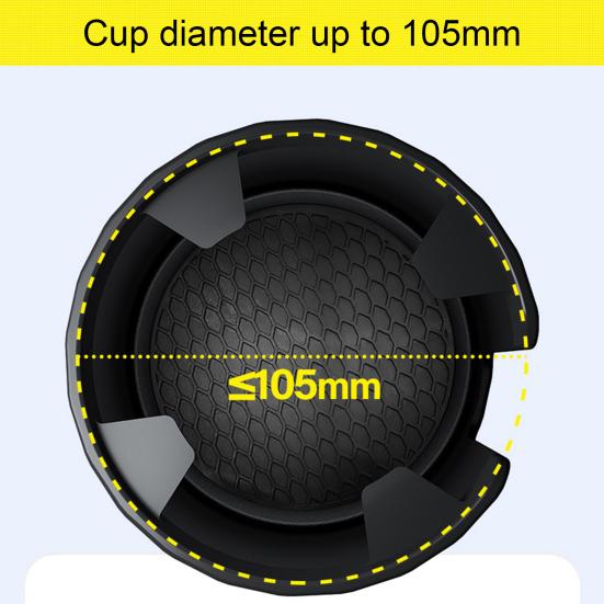 Автомобильный держатель для чашки большого диаметра, вращающееся устойчивое основание, эластичное положение карты, регулируемый расширитель для бутылки с водой, автомобильные аксессуары