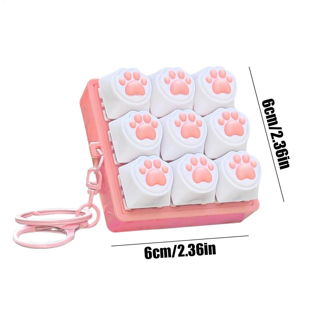 Клавиатура Игрушка-антистресс 9 Клавиш Клавиатура Брелок-антистресс Кнопка Клавиатуры Наконечник Пальца Колпачки Клавиш Подвеска Игрушки для Снятия Стресса