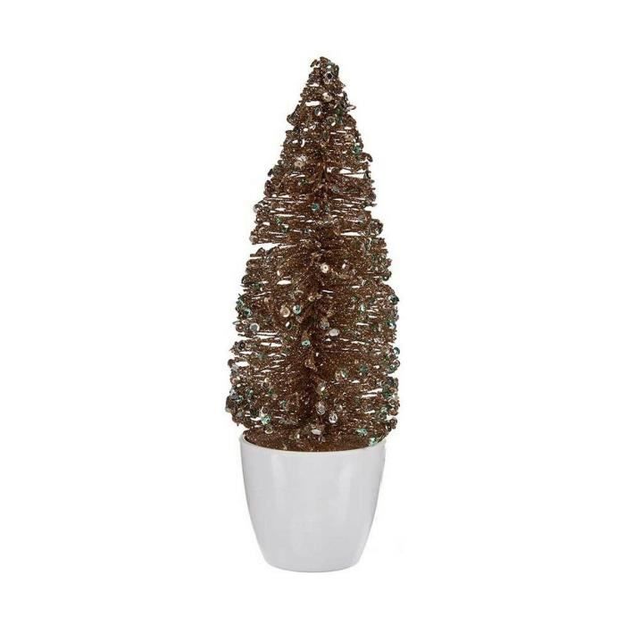 Sapin de Noël Petit - Menthe - Champagne - 9 x 28 x 9 cm - Plastique Durable