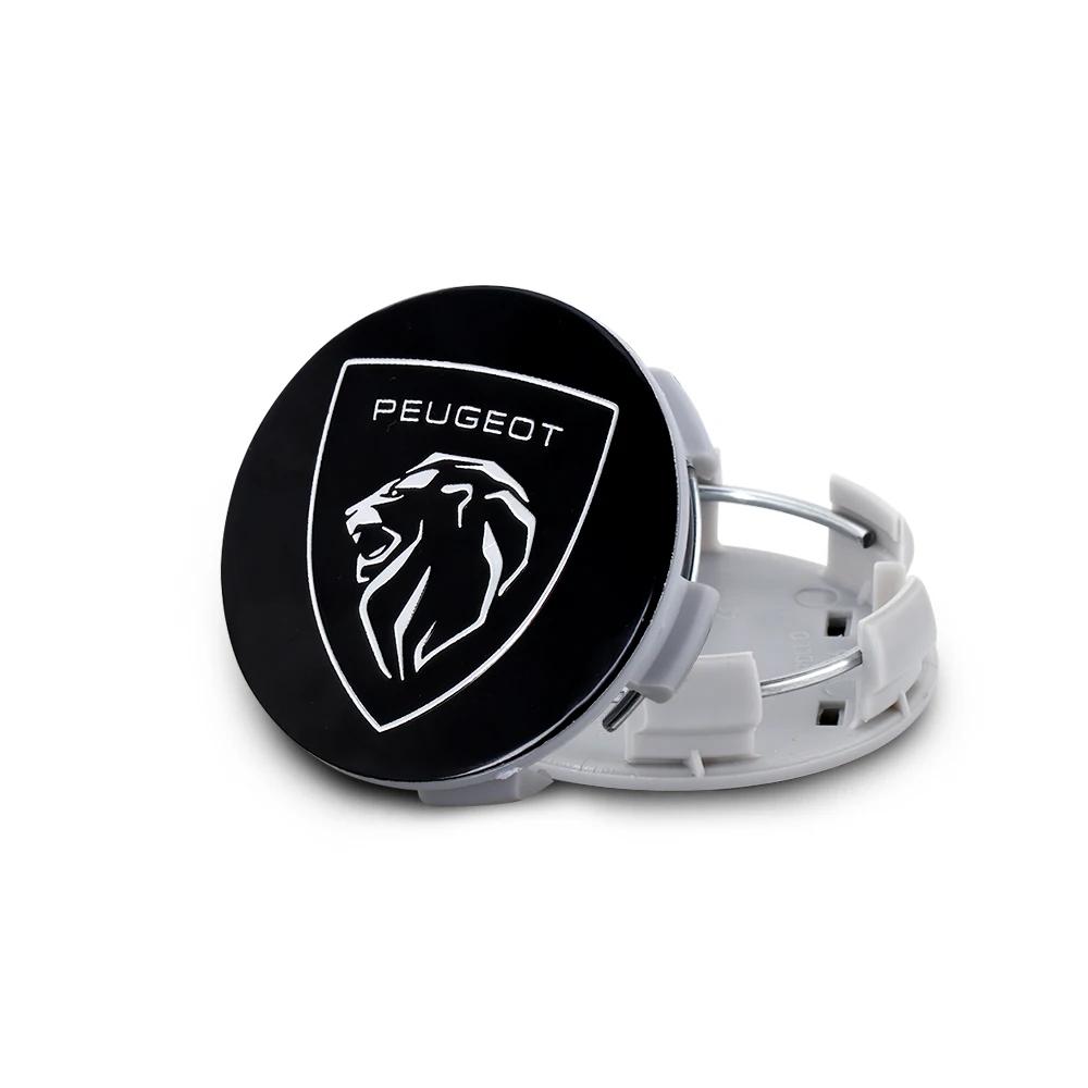 Car Emblem Wheel Hub Center Cover Accessories For Peugeot 206 307 308 3008 207 208 407 408 4008 508 2008 5008 301 205 309 2008