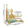 1 Набор Стеклянный Ближневосточный Золотой Изысканный Подарок Арочная Форма Домашний Декор Подставка для Благовоний Украшение Доступно Несколько Вариантов