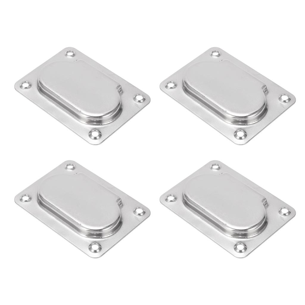 4Pcs Flush Ring Pull Deck Lift Cover Handle 316 Stainless Steel Square for Boat Ship