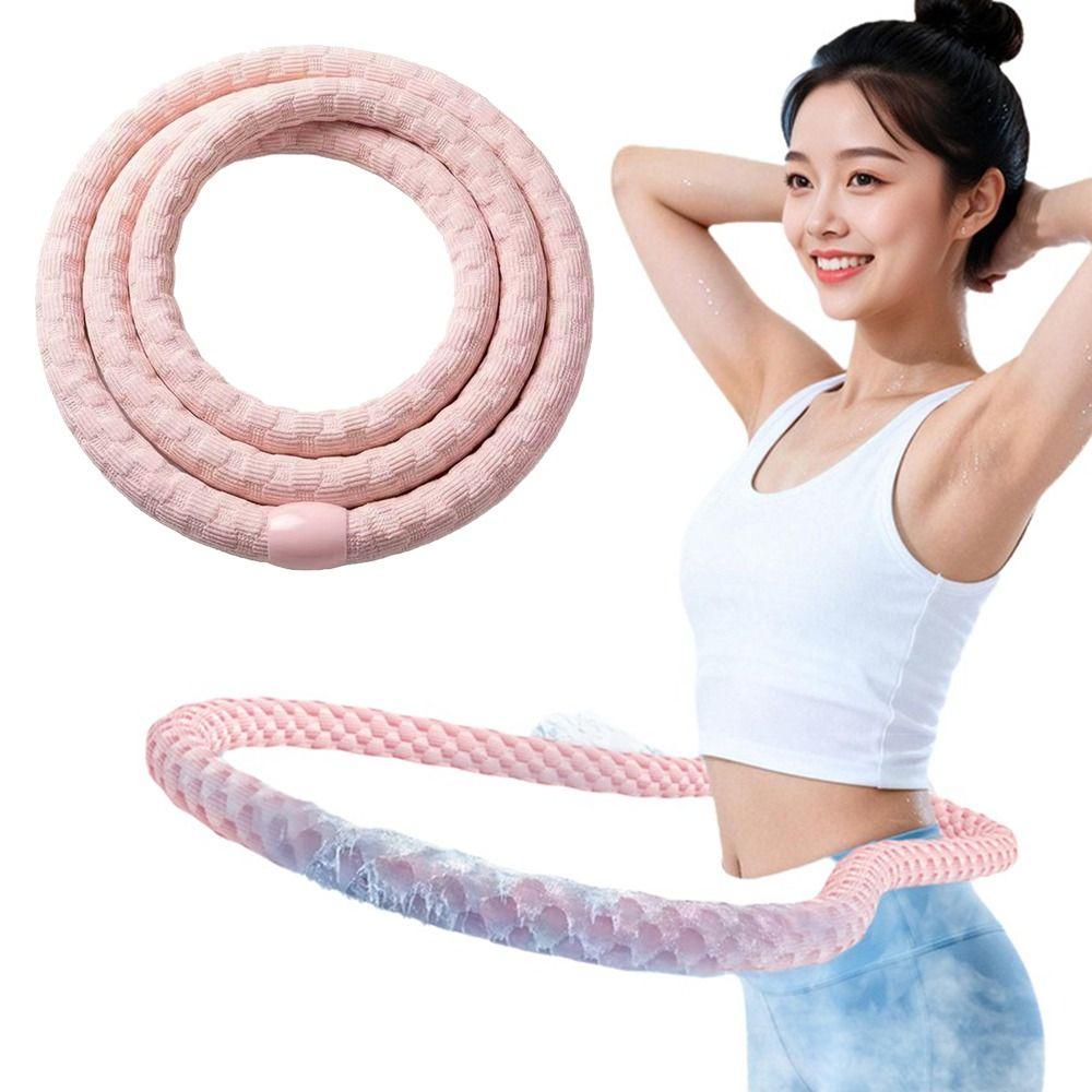 Ice Silk Soft Fitness Hoop Silent Design Fitness Waist Trainer Full-Body Training
