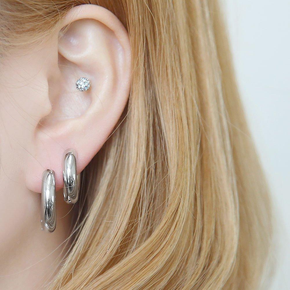 [1+1] Choose 1 of 3 Surgical Piercing Inflation Rings (Single Side Sold)