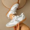 2024 New Summer German Training Shoes Soft-soled White Shoes Retro Sports and Leisure Women's Flat Baseplate Shoes Forrest Gump Shoes