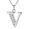 Hip-Hop Diamond Initial Necklace - Stylish 26-Letter Pendant for Men and Women