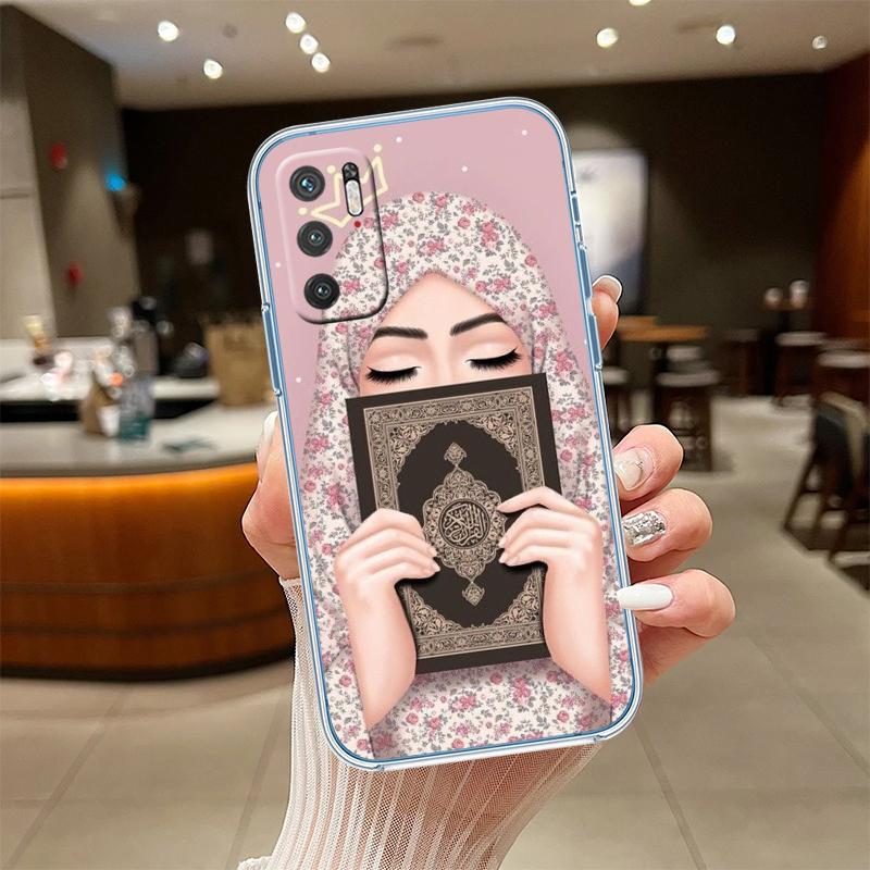 NH33 Islamic Muslim Girls text Phone Case for Motorola Moto G40 G04 G05 One Ace Action Fusion + Plus Hyper Macro Vision Zoom