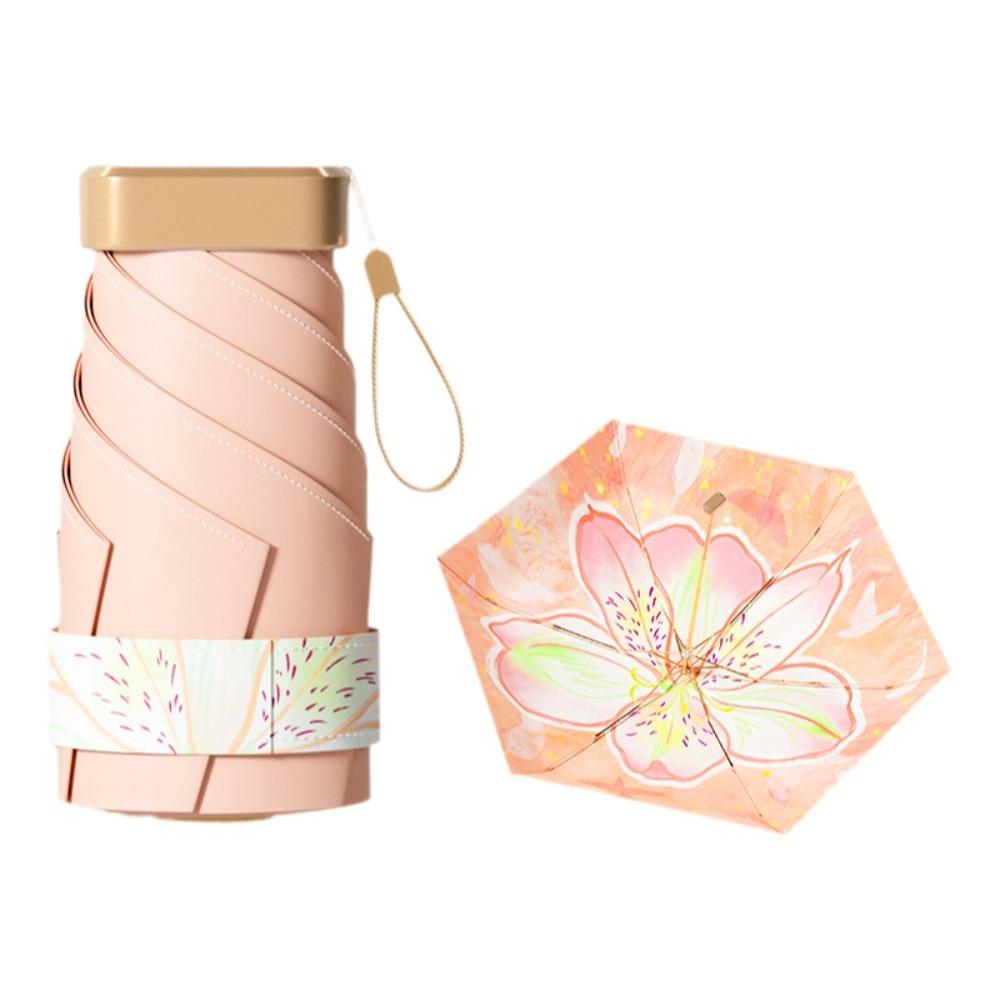 Windproof Sunshade Umbrella UV Protection Mini Parasol Practical Folding Rain Umbrella Travel