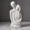 Ceramic Decorative Figurine of a Couple in Love - White 20cm