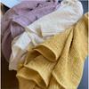 Spring and Autumn New Pleated Solid Color Cotton and Linen Large Square Scarf Silk Scarf Femininity Versatile Shawl Thin Neck Scarf
