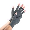 Compression Arthritis Gloves Women Men Stretchy Hand Compression Wrap Fingerless Fitness Gloves for Hand Pain Relief Osteoarthritis Typing Driving
