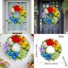 Party Venue Decor Artificial Flower Wreath For Seasonal Events With Durable Plastic And Polyester