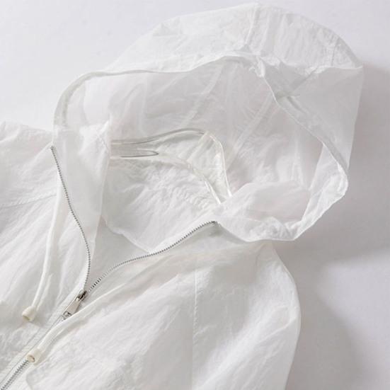 Women's Sun Protection Cropped Jackets Zip Up Athletic Workout Hoodie Coat Long Sleeve Sunscreen Clothing for Running Hiking Cycling Travel