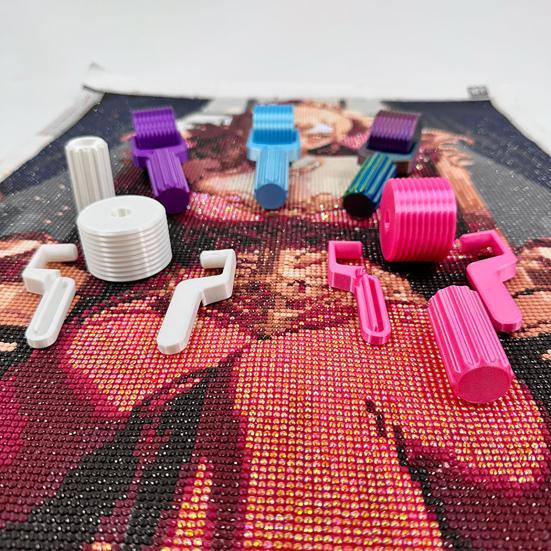 Ролик для алмазной мозаики, вышивка стразами, инструмент для рукоделия «сделай сам», съемный инструмент для алмазной мозаики с эргономичной ручкой для быстрой и надежной укладки алмазов