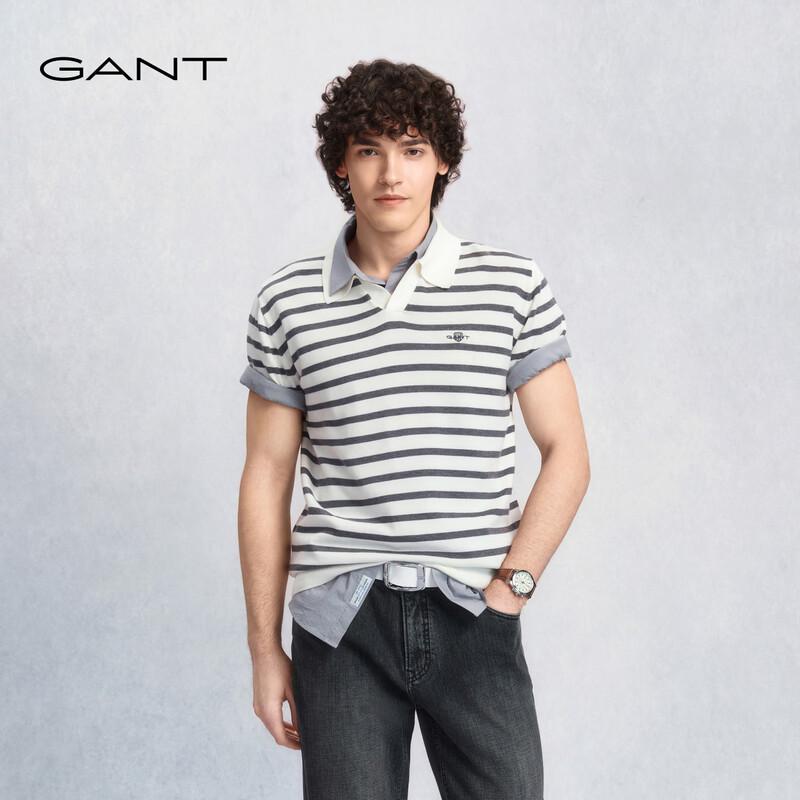 Мужская вязаная полоска в стиле ретро Colorblock от GANT, повседневная