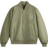 Li Ning Badfive Casual Comfortable Single-Breasted Sports Baseball Jacket Men Jackets Dark-Green AJMV005-5