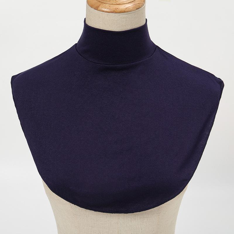 Korean Style Round Base Layer False Collar - All-Season Decorative Accessory