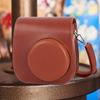 For Instax Mini 12/11/9 PU Leather Camera Case Soft Protective Cover Trave Bag with Shoulder Strap Album Photo Camera Accessorie