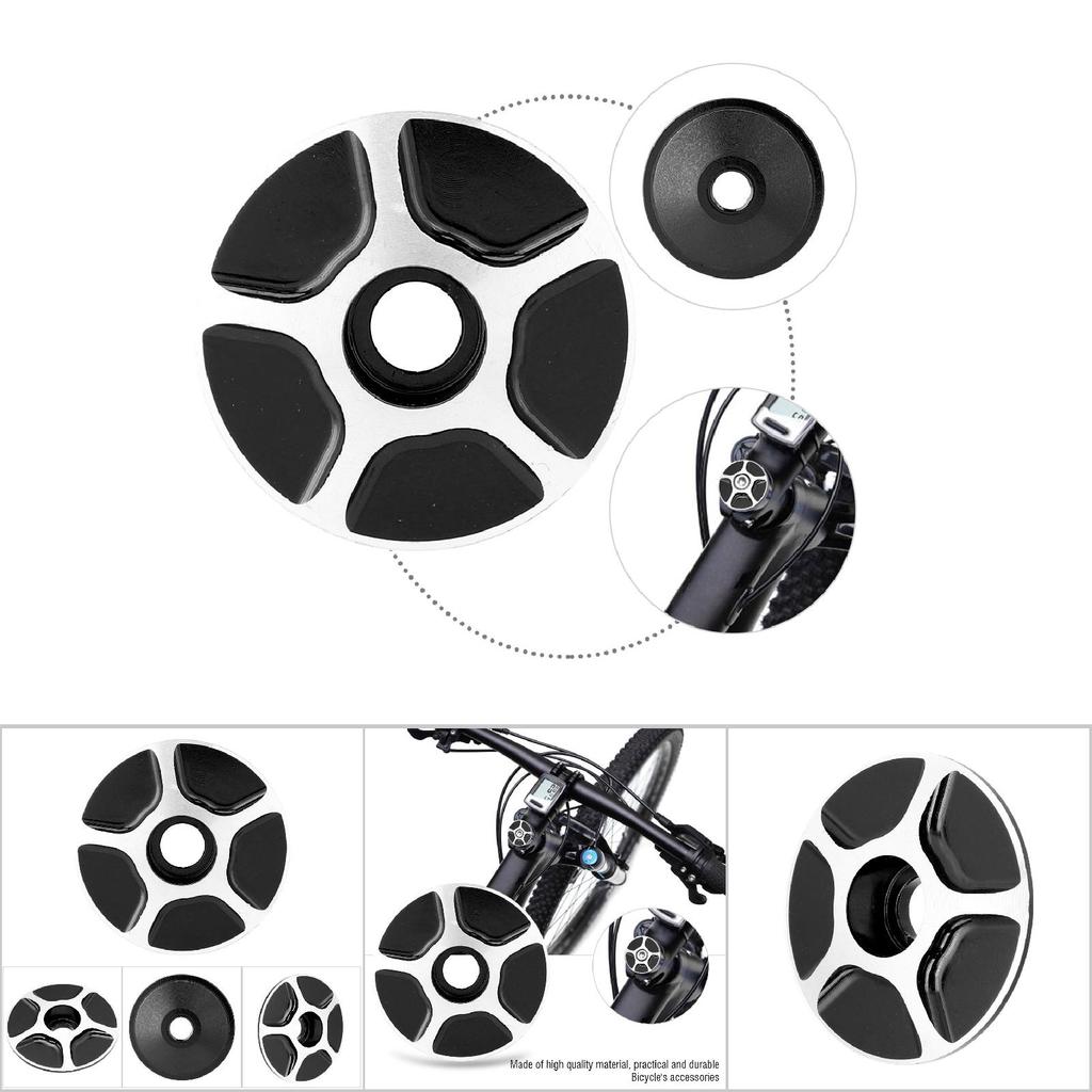 Алюминиевая безрезьбовая крышка рулевой колонки для шоссейного велосипеда, черная