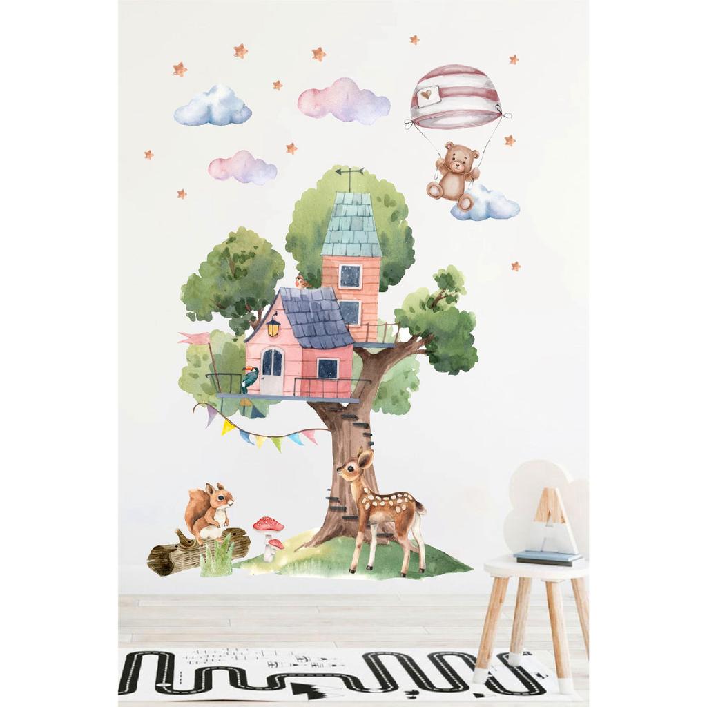 Tree House Kids Room Wall Sticker