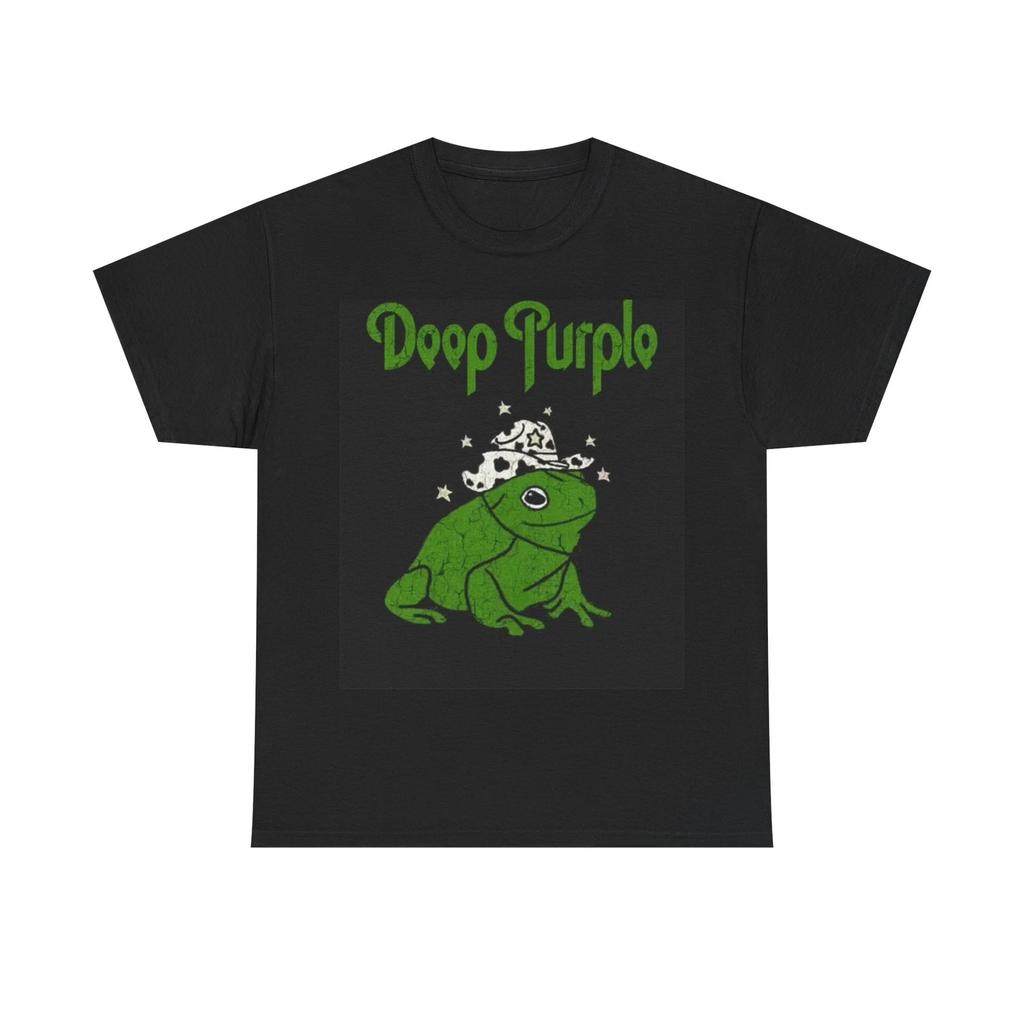 Deep Purple Tshirt Frog Dazed and Confused Rock Vintage Unisex Heavy Cotton Tee