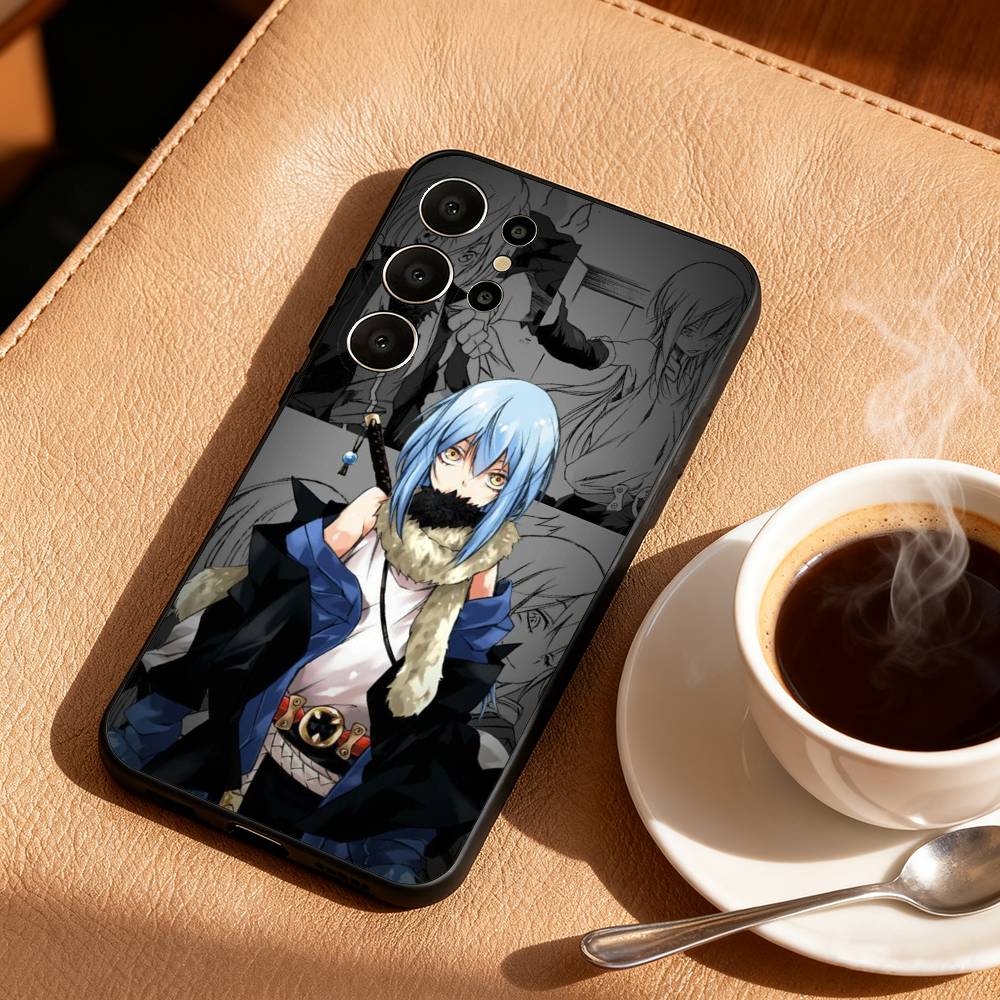 Чехол для телефона Rimuru Tempest T-Tensei для Samsung S26, S25, 24, 23, 22, 30, 21, 10, 9, Ultra, Plus, Lite, Черный Мягкий Чехол