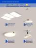Modern Designer Piano Key Ceiling Light for Living Room - Full Spectrum Eye Protection