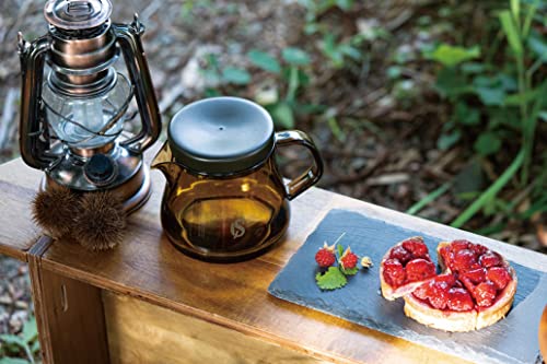 CAPTAIN STAG Coffee Сервировочный аппарат для кофе 470 мл с крышкой и весами KONOMI/коричневый CS Forest Cafe Сделано в Японии UW-3561