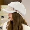 Autumn And Winter Women's Thick Octagonal Hat With Added Velvet Winter Warm Duckbill Cap Casual Sboy Hat