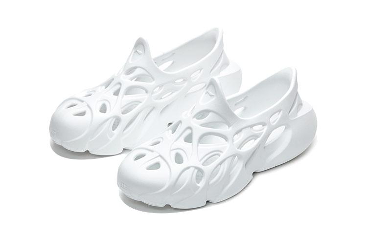 Men's Clogs Li-Ning Li Ning BADFIVE Fast Recovery Slide Clogs Men's White