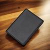 Прозрачное ID-окно Держатель для кредитных карт Прочный Мягкий Множество слотов для карт Натуральная кожа Двухслойный Тонкий Маленький Кошелек Черный Кофе