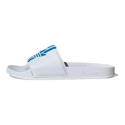 Adilette Slide Белые Ярко-синие Кроссовки Унисекс Cloud-White ID5789