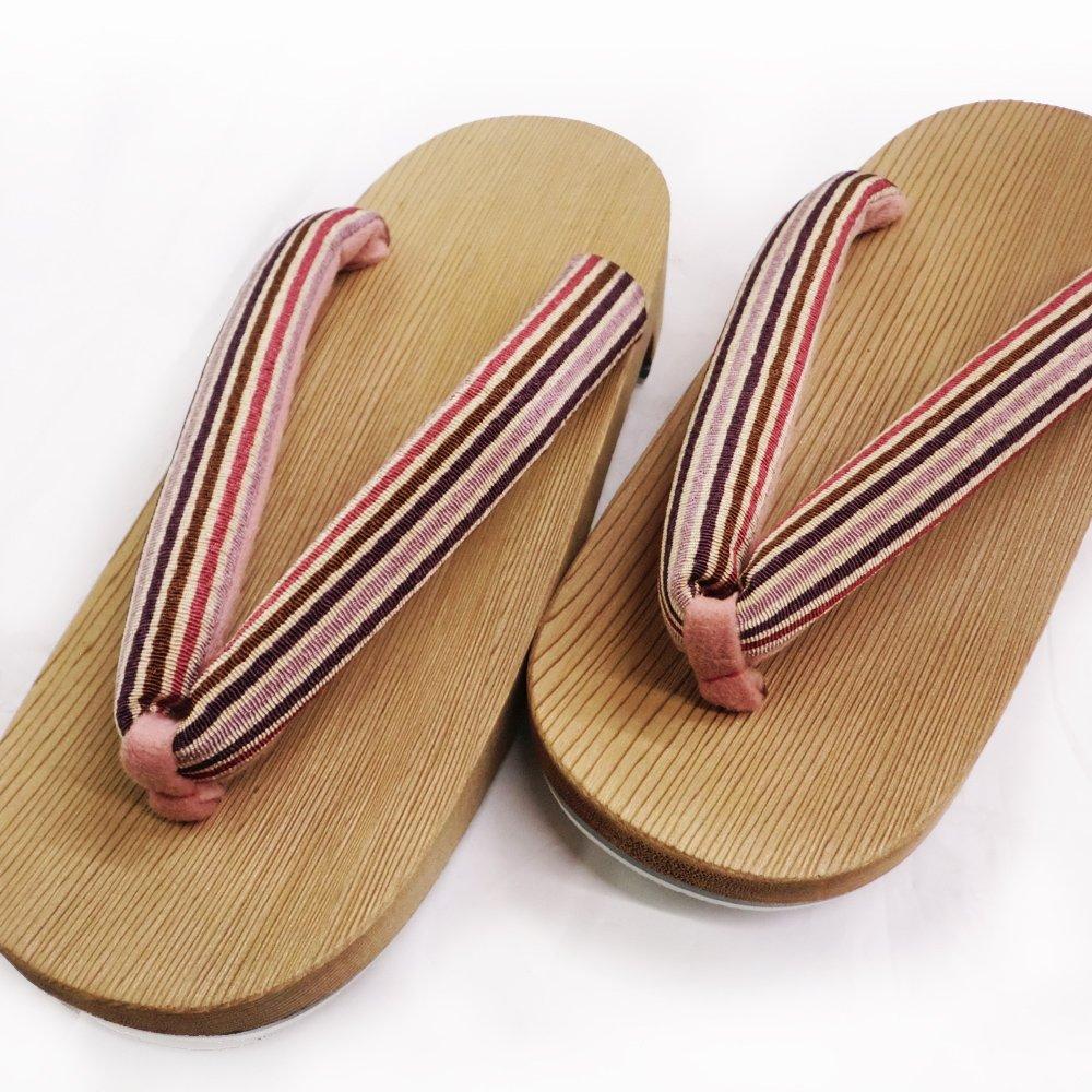 Kiso Nezuko Geta: Women's Geta (Elegant Striped Sandals) - A Traditional Craft Made in Japan, Carrying on 300 Years of Tradition