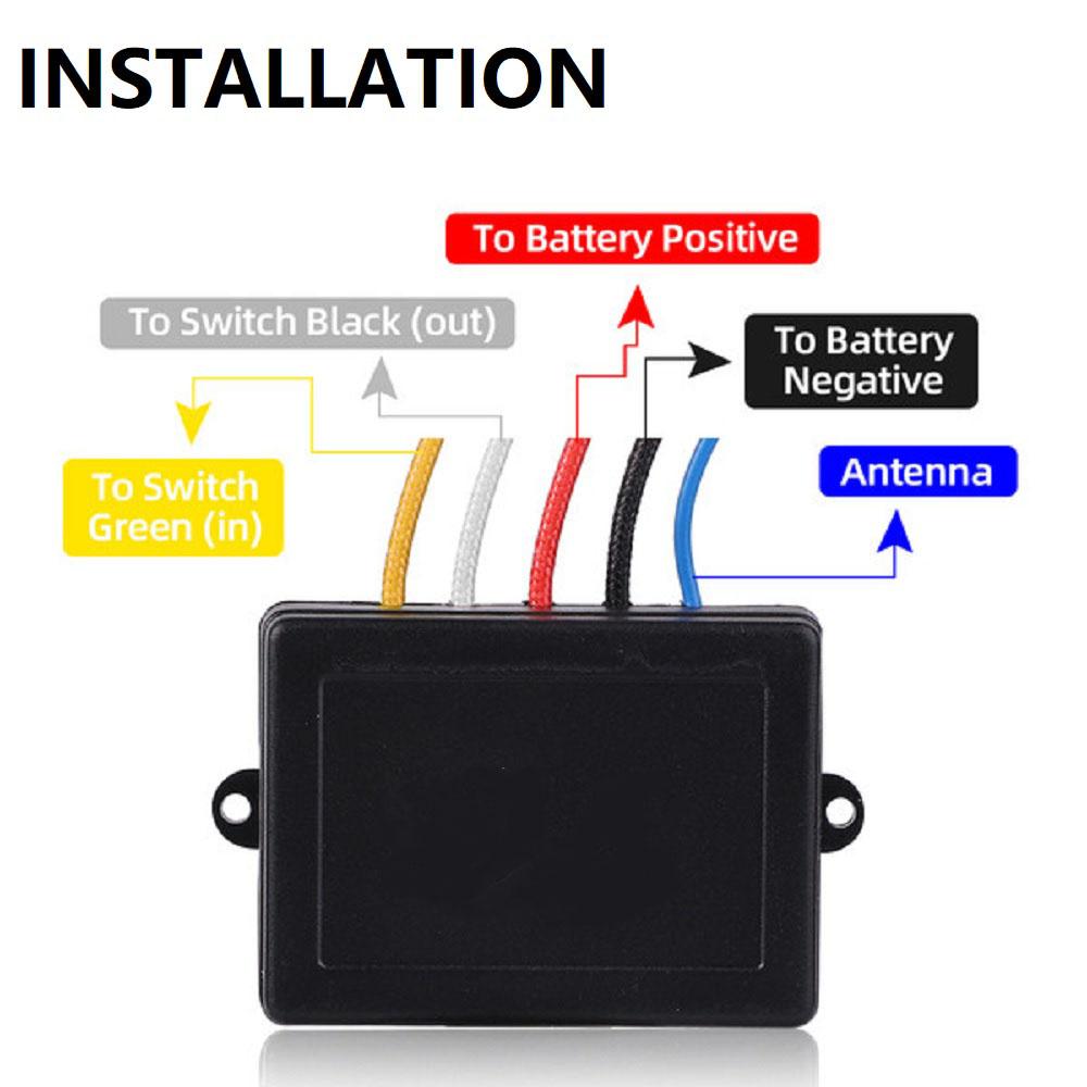 Wireless Winch Remote Control Kit For Car Truck ATV UTV SUV 12V Switch Handset