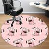 1pc Courage the Cowardly Dog Office Round Area Rug, Under Office Chairs Bedroom Living Room Home Decor, Room Decoa1022223