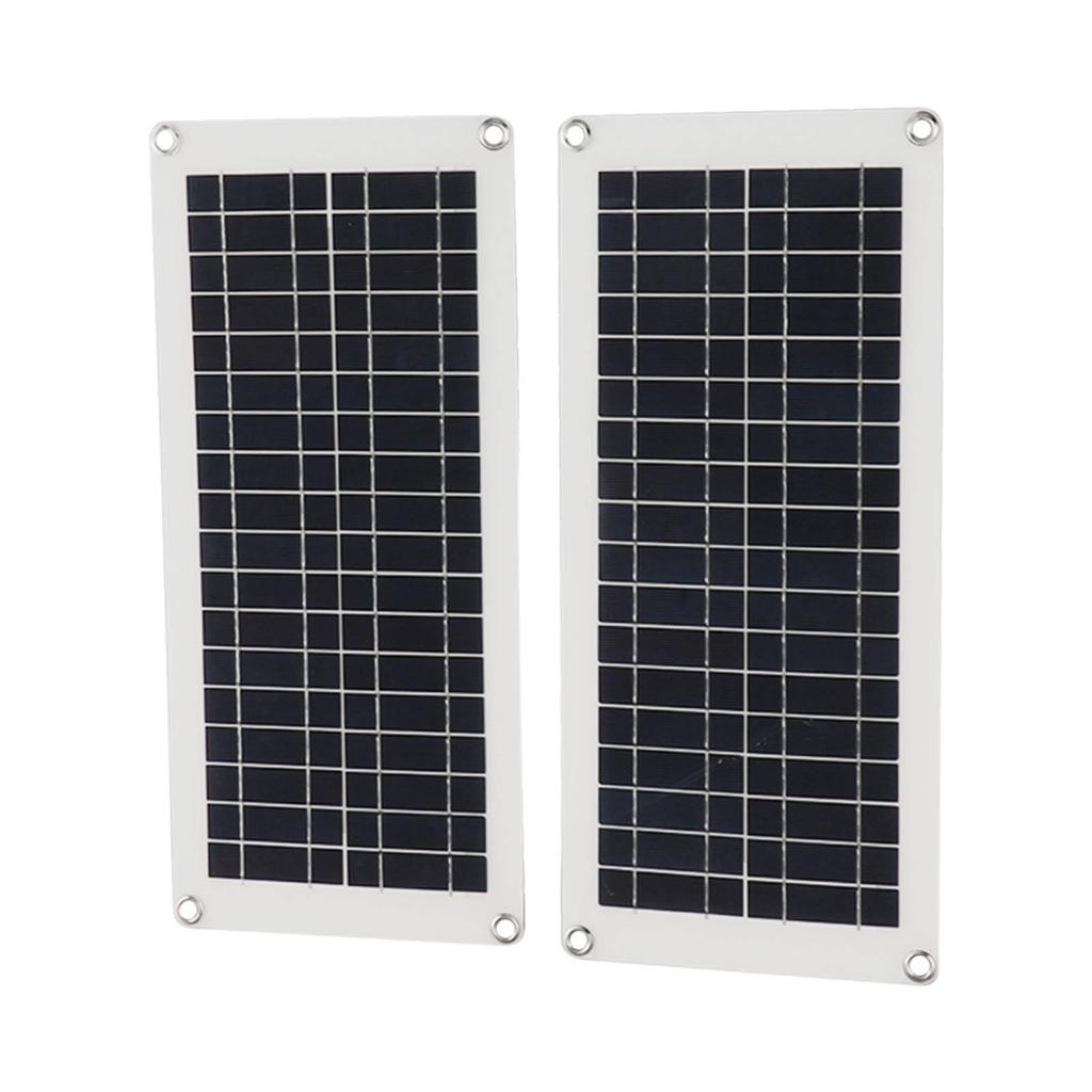Solar Panel Kit IP65 Waterproof 40W 10A 50V 2Pcs Monocrystalline Solar Panel with Solar Charge