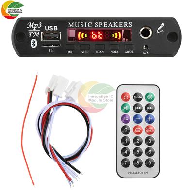 DC 6-24V MP3 BT Плата декодирования Аудиомодуль декодирования Мощность 2 * 80 Вт С усилителем Динамик BT Плата усилителя-декодера