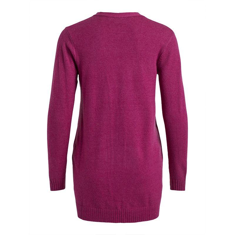 Кардиган средней длины с карманами тонкой вязки Женский VILA