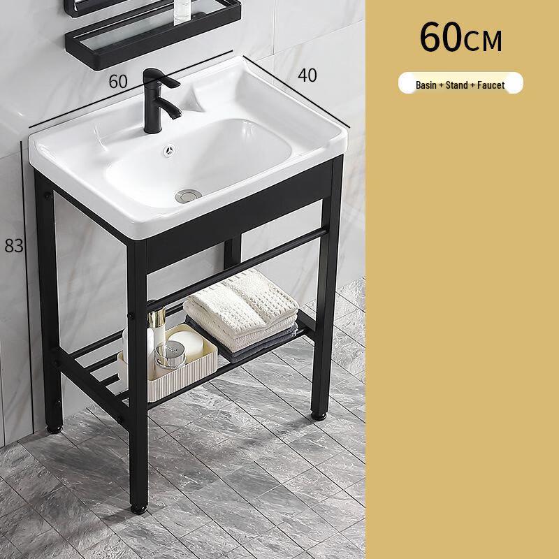 XONYSHI Ceramic Pedestal Wash Basin Set