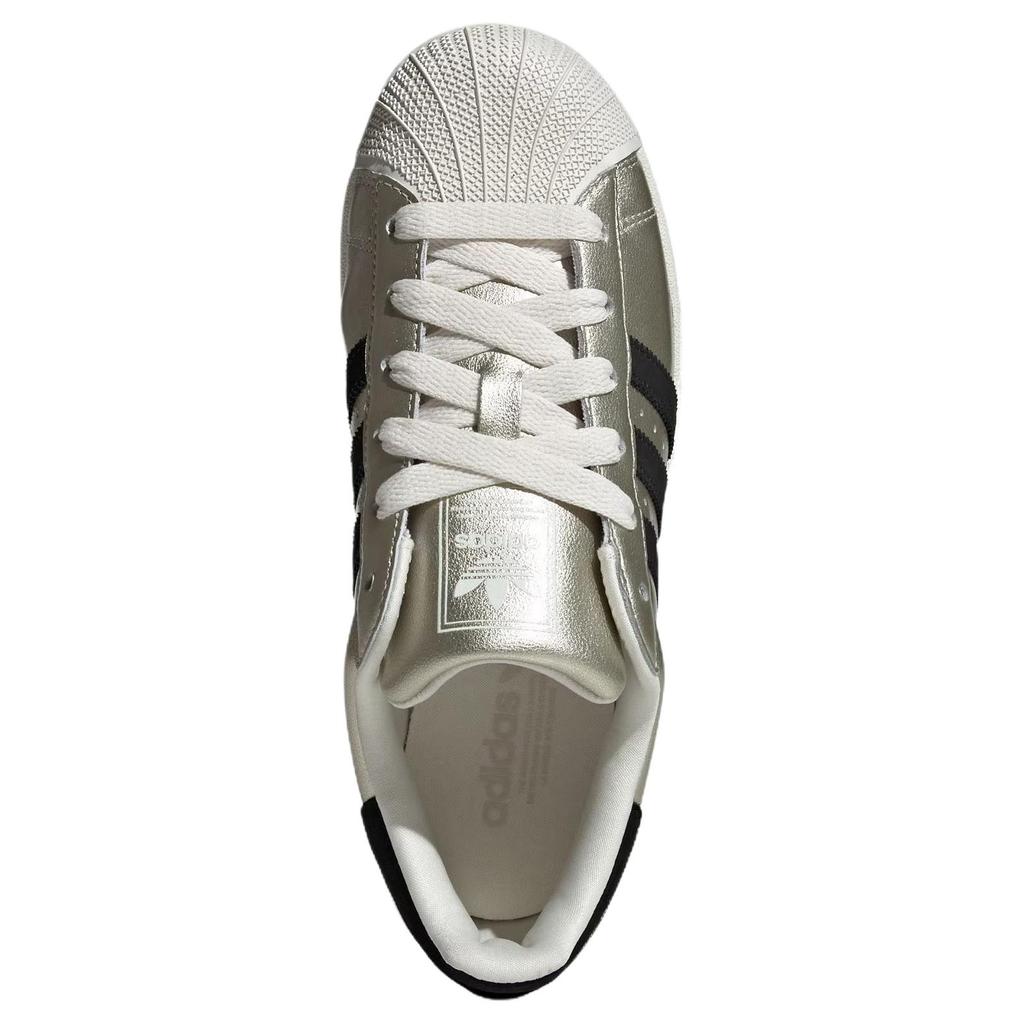 adidas Оригинальные Superstar 2 Кожа Классические Удобные Прочные Низкие Скейтбордические Кроссовки Женские Кроссовки Коричневые Черные HQ2691