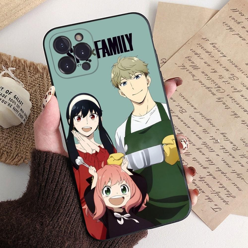Мультяшный чехол для телефона SPY FAMILY Аниме Силиконовый Мягкий для iphone 15 14 13 12 11 Pro Mini XS MAX 8 7 6 Plus X XS XR Чехол