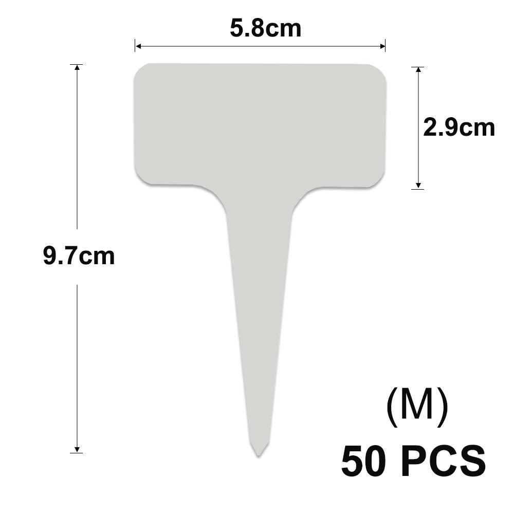 Высокие белые бирки для садовых растений в горшках, водонепроницаемые, устойчивые к ультрафиолетовому излучению, этикетки для теплиц, цветов, овощей, трав, маркеры для вывесок