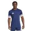 adidas Футбольная команда Squadra 25 Темно-синяя, размер 2XL, футболка с коротким рукавом, мужская, KUI28, Синий/Белый, (JG5830),