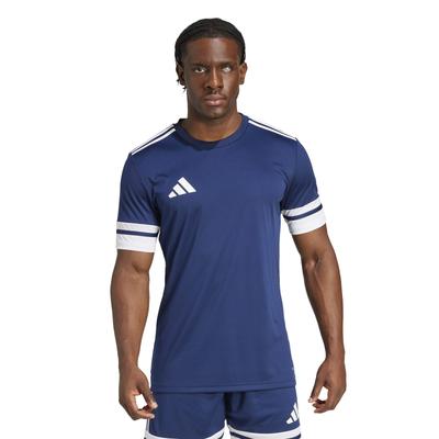 adidas Футбольная команда Squadra 25 Темно-синяя, размер 2XL, футболка с коротким рукавом, мужская, KUI28, Синий/Белый, (JG5830),