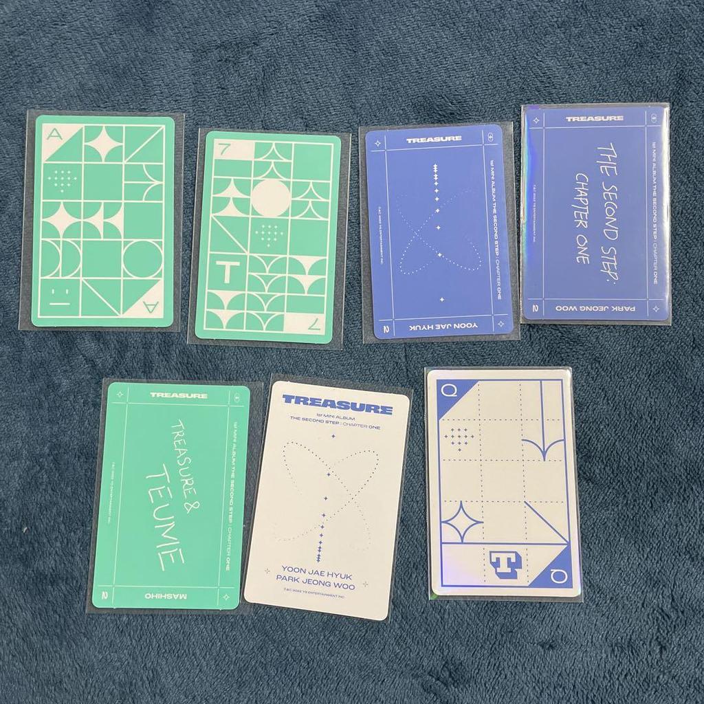 [USED] Treasure Album Trading Card Set of 7