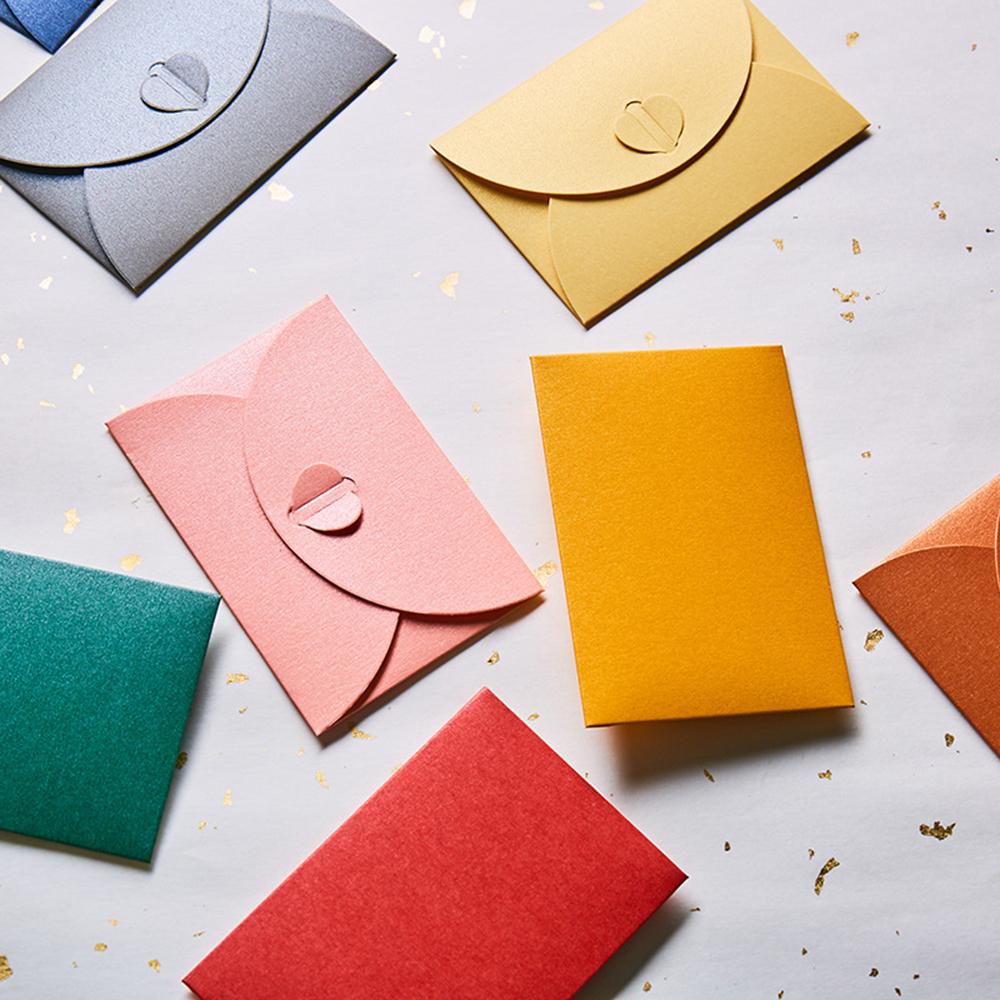 Small Love Pearl Paper Wedding Invitation Color Envelope Gilt Envelope Envelopes