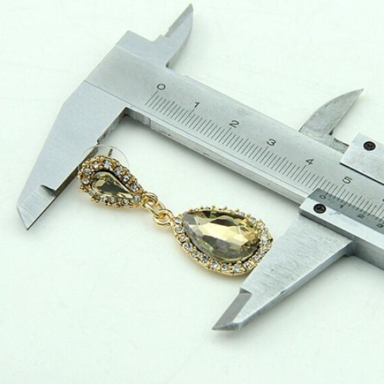 Женские роскошные серьги с каплями воды и стразами, висячие серьги, свадебные украшения