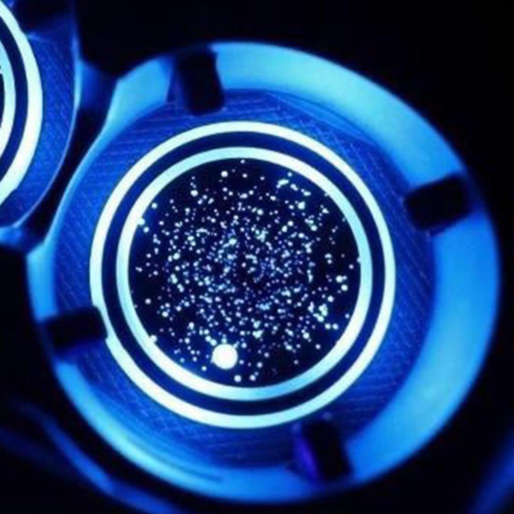 LED Cup Holder,Light Up Car Coaster, 7 Color Changing Luminous Coaster Car Luminous